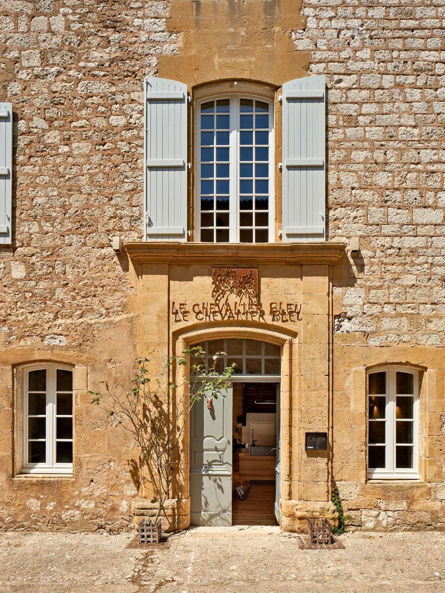 Hotel Le Chevalier Bleu Monpazier Exterior foto